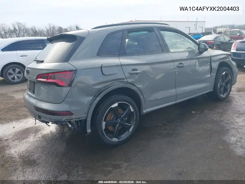 2019 Audi Sq5 3.0T Premium VIN: WA1C4AFYXK2004403 Lot: 44465545