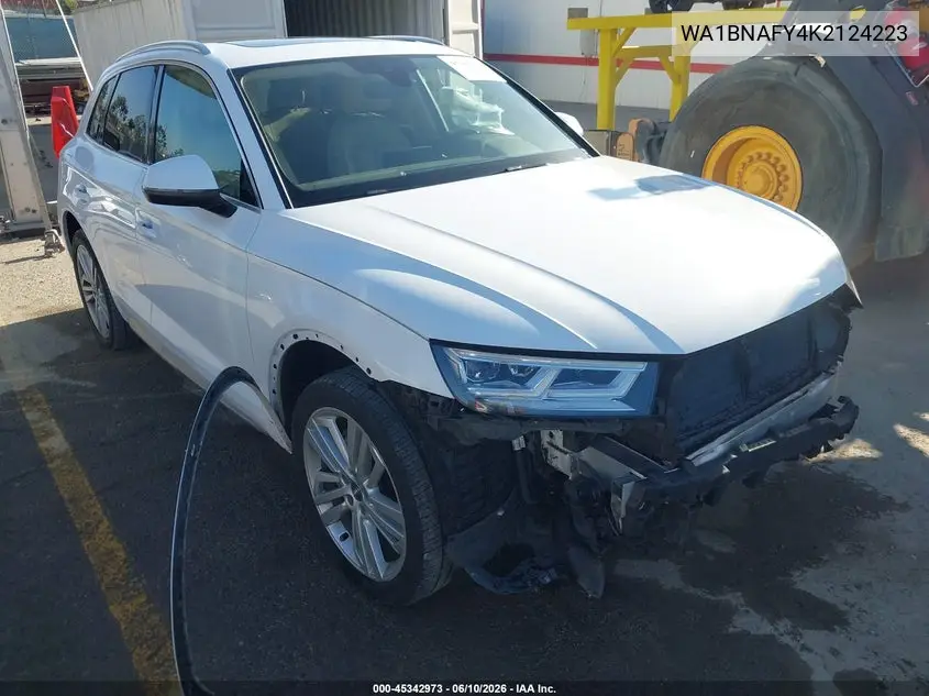 2019 Audi Q5 45 Premium VIN: WA1BNAFY4K2124223 Lot: 45342973