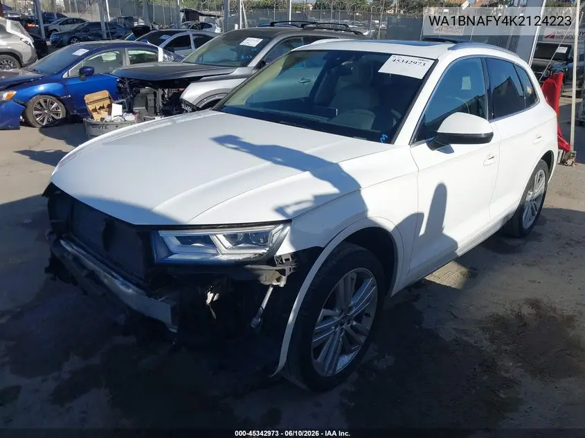 2019 Audi Q5 45 Premium VIN: WA1BNAFY4K2124223 Lot: 45342973