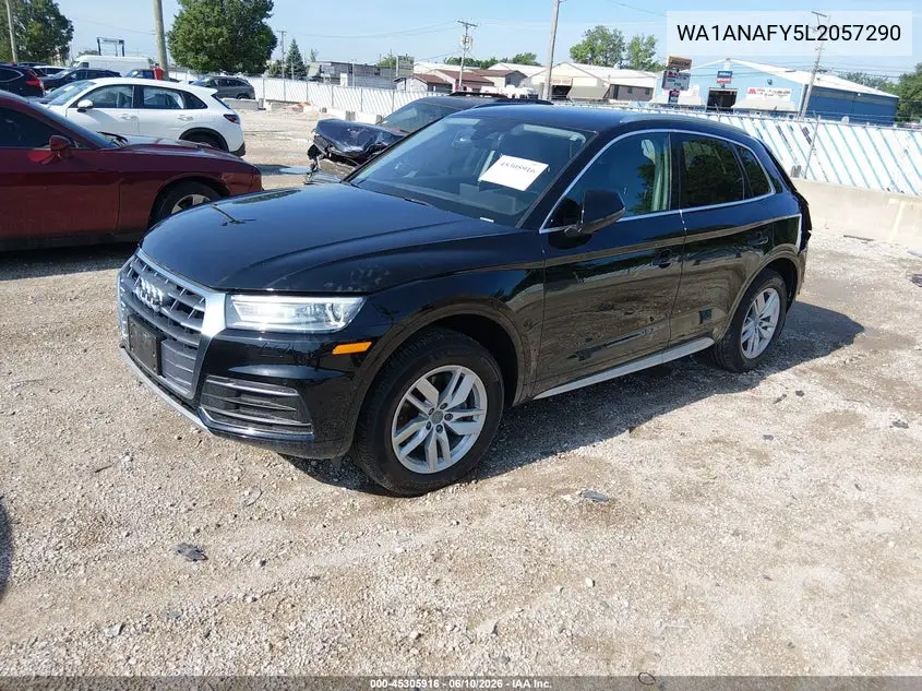2020 Audi Q5 Premium 45 Tfsi Quattro S Tronic VIN: WA1ANAFY5L2057290 Lot: 45305916