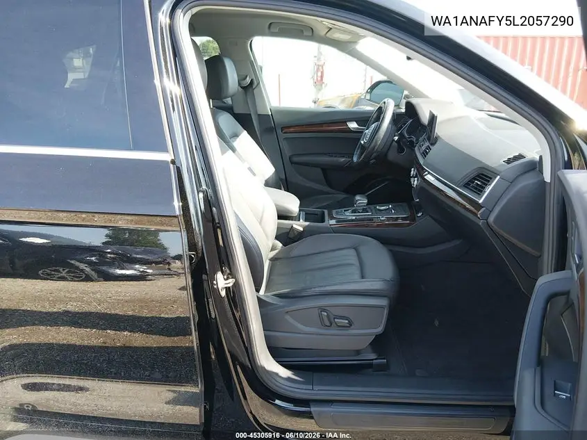 2020 Audi Q5 Premium 45 Tfsi Quattro S Tronic VIN: WA1ANAFY5L2057290 Lot: 45305916