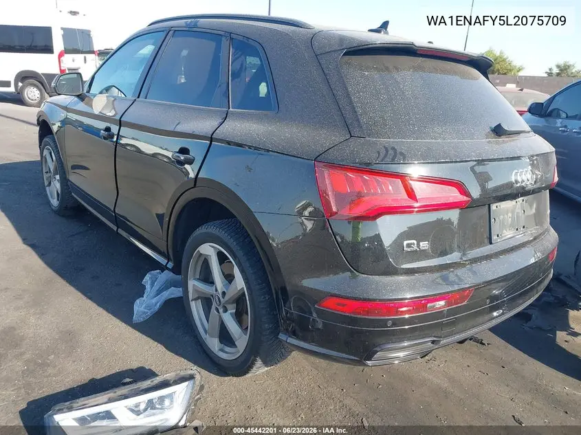 2020 Audi Q5 Titanium Premium Plus 45 Tfsi Quattro S Tronic VIN: WA1ENAFY5L2075709 Lot: 45442201