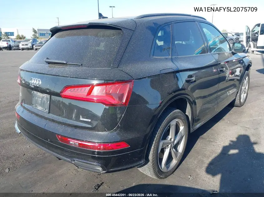 2020 Audi Q5 Titanium Premium Plus 45 Tfsi Quattro S Tronic VIN: WA1ENAFY5L2075709 Lot: 45442201