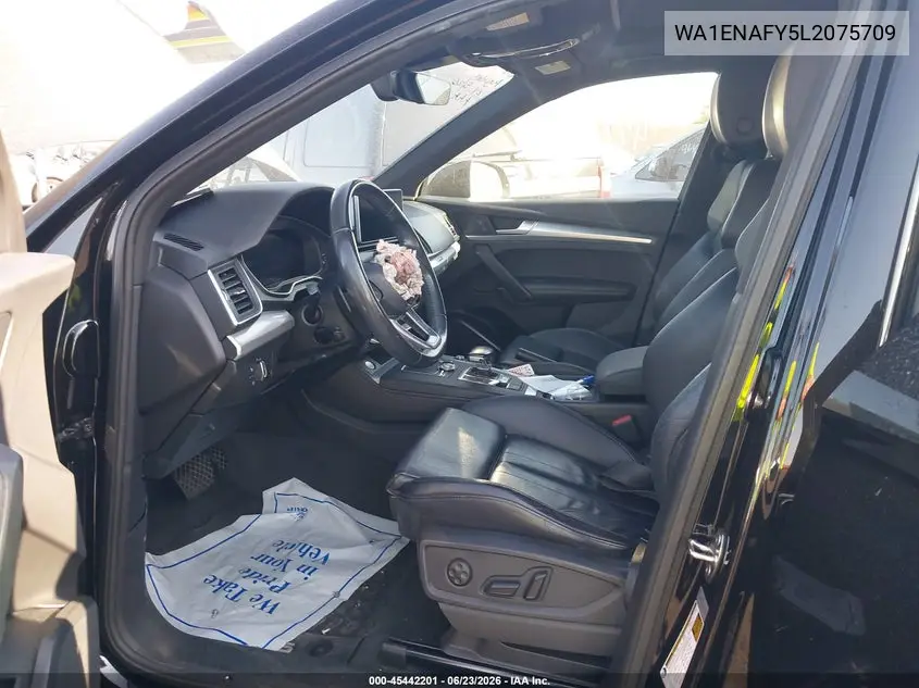 2020 Audi Q5 Titanium Premium Plus 45 Tfsi Quattro S Tronic VIN: WA1ENAFY5L2075709 Lot: 45442201