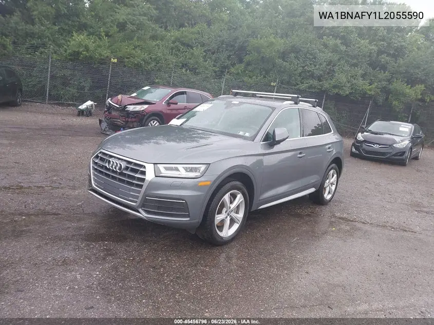 2020 Audi Q5 Premium Plus 45 Tfsi Quattro S Tronic VIN: WA1BNAFY1L2055590 Lot: 45456796