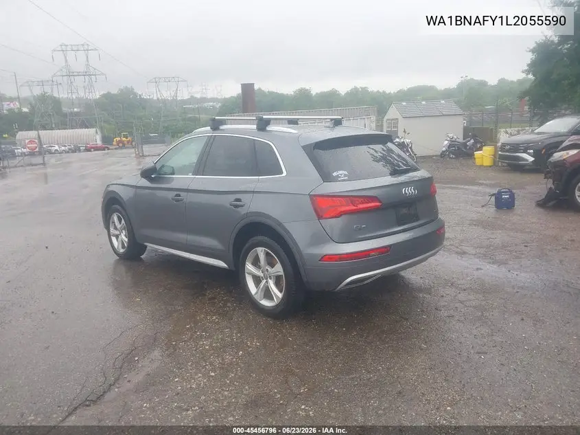 2020 Audi Q5 Premium Plus 45 Tfsi Quattro S Tronic VIN: WA1BNAFY1L2055590 Lot: 45456796