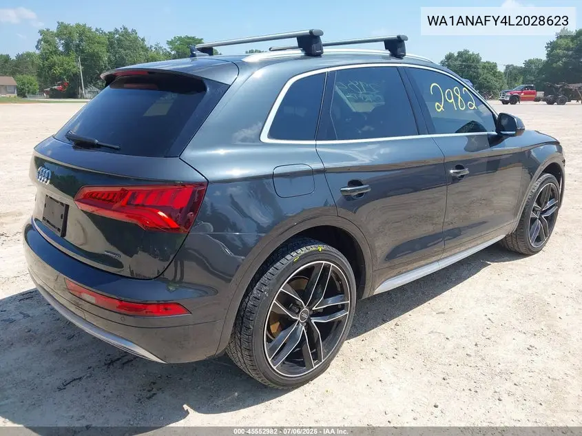 2020 Audi Q5 Premium 45 Tfsi Quattro S Tronic VIN: WA1ANAFY4L2028623 Lot: 45552982