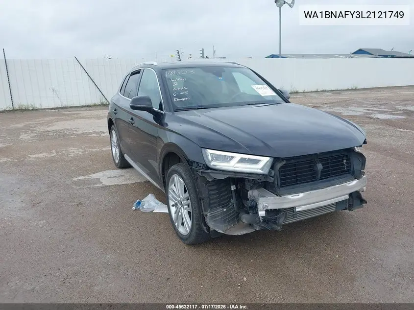 2020 Audi Q5 Premium Plus 45 Tfsi Quattro S Tronic VIN: WA1BNAFY3L2121749 Lot: 45632117