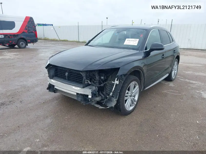 2020 Audi Q5 Premium Plus 45 Tfsi Quattro S Tronic VIN: WA1BNAFY3L2121749 Lot: 45632117