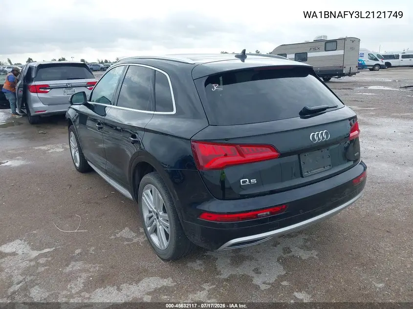 2020 Audi Q5 Premium Plus 45 Tfsi Quattro S Tronic VIN: WA1BNAFY3L2121749 Lot: 45632117