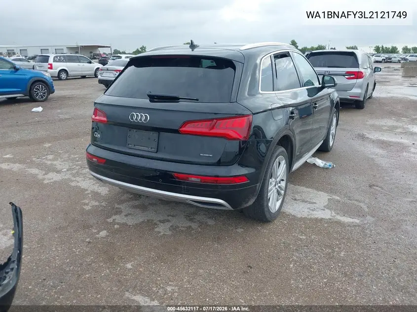 2020 Audi Q5 Premium Plus 45 Tfsi Quattro S Tronic VIN: WA1BNAFY3L2121749 Lot: 45632117