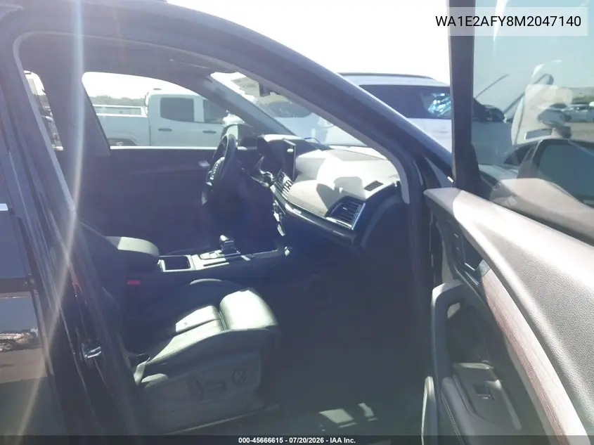 2021 Audi Q5 Premium Plus 55 Tfsi E Quattro S Tronic VIN: WA1E2AFY8M2047140 Lot: 45666615