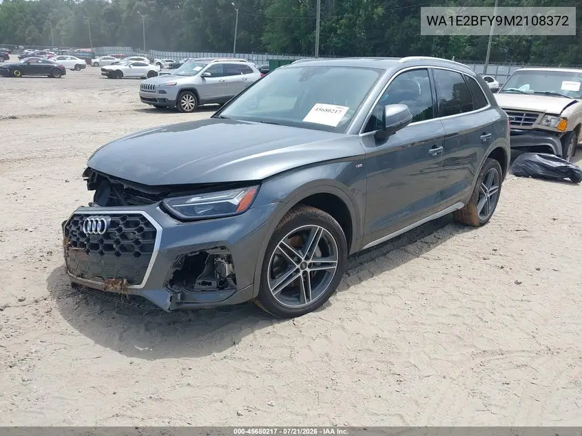 2021 Audi Q5 Premium Plus 55 Tfsi E Quattro S Tronic VIN: WA1E2BFY9M2108372 Lot: 45680217
