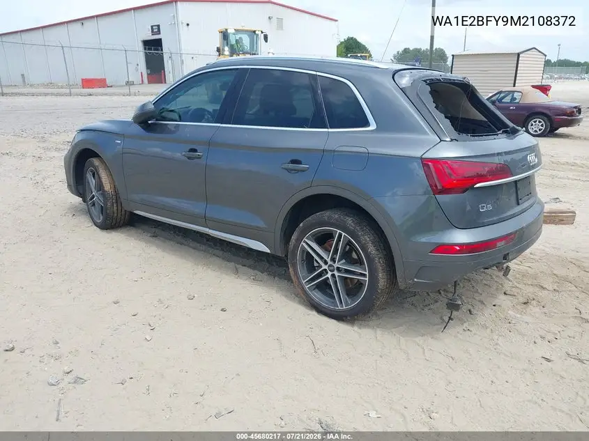 2021 Audi Q5 Premium Plus 55 Tfsi E Quattro S Tronic VIN: WA1E2BFY9M2108372 Lot: 45680217