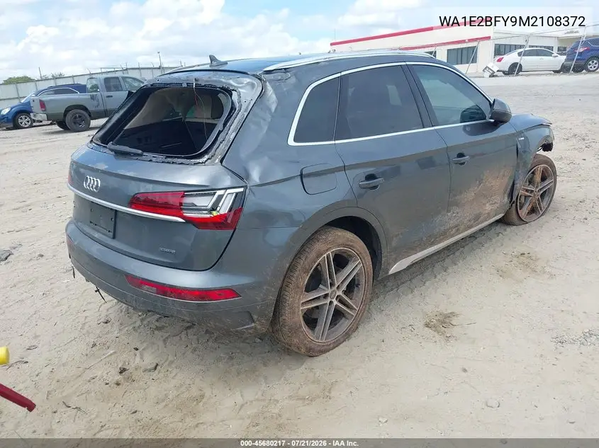 2021 Audi Q5 Premium Plus 55 Tfsi E Quattro S Tronic VIN: WA1E2BFY9M2108372 Lot: 45680217