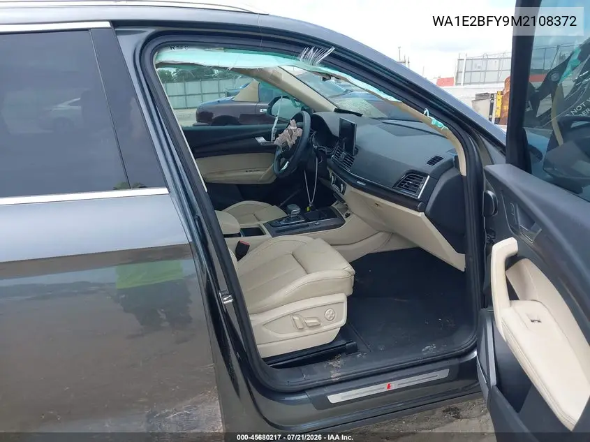 2021 Audi Q5 Premium Plus 55 Tfsi E Quattro S Tronic VIN: WA1E2BFY9M2108372 Lot: 45680217