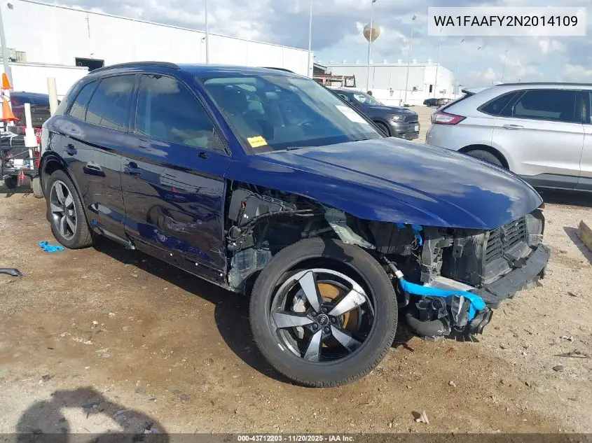 WA1FAAFY2N2014109 2022 Audi Q5 Prestige 45 Tfsi S Line Quattro S Tronic