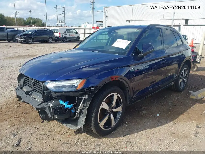WA1FAAFY2N2014109 2022 Audi Q5 Prestige 45 Tfsi S Line Quattro S Tronic
