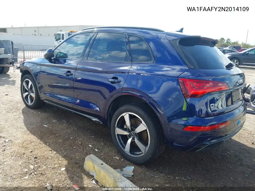 WA1FAAFY2N2014109 2022 Audi Q5 Prestige 45 Tfsi S Line Quattro S Tronic