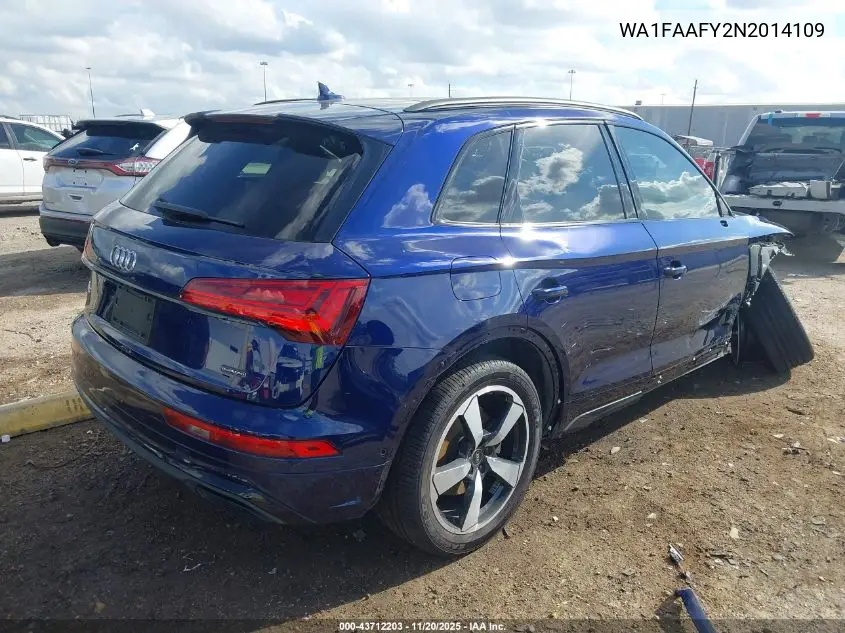 WA1FAAFY2N2014109 2022 Audi Q5 Prestige 45 Tfsi S Line Quattro S Tronic
