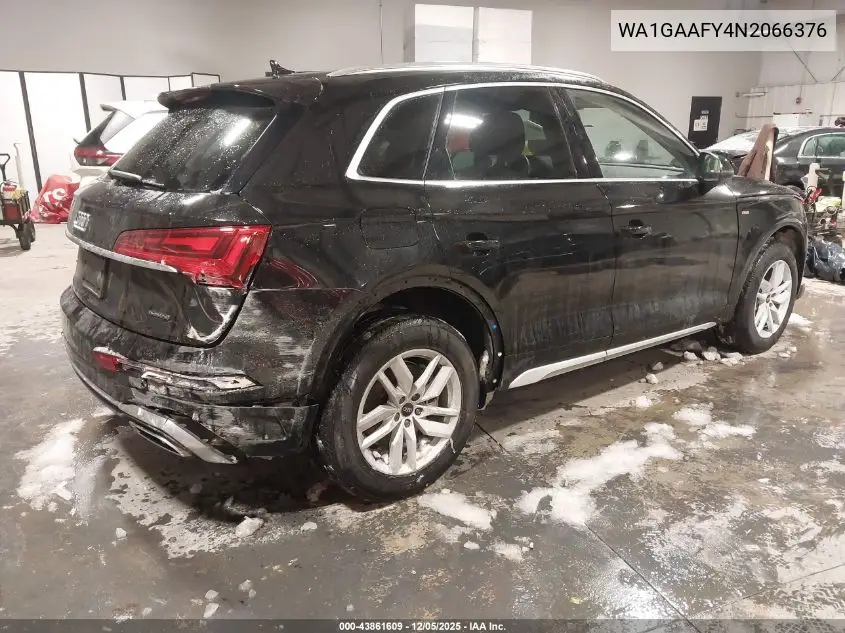 WA1GAAFY4N2066376 2022 Audi Q5 Premium 45 Tfsi S Line Quattro S Tronic