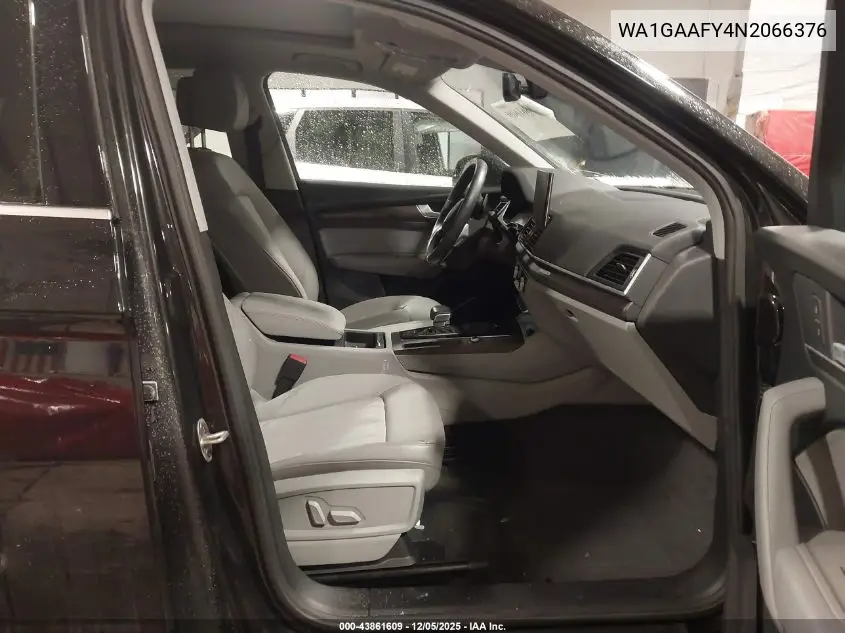 WA1GAAFY4N2066376 2022 Audi Q5 Premium 45 Tfsi S Line Quattro S Tronic