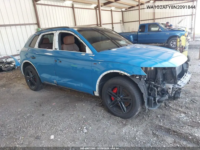 2022 Audi Q5 Premium 55 Tfsi E S Line Quattro S Tronic VIN: WA1G2AFY8N2091844 Lot: 45672360