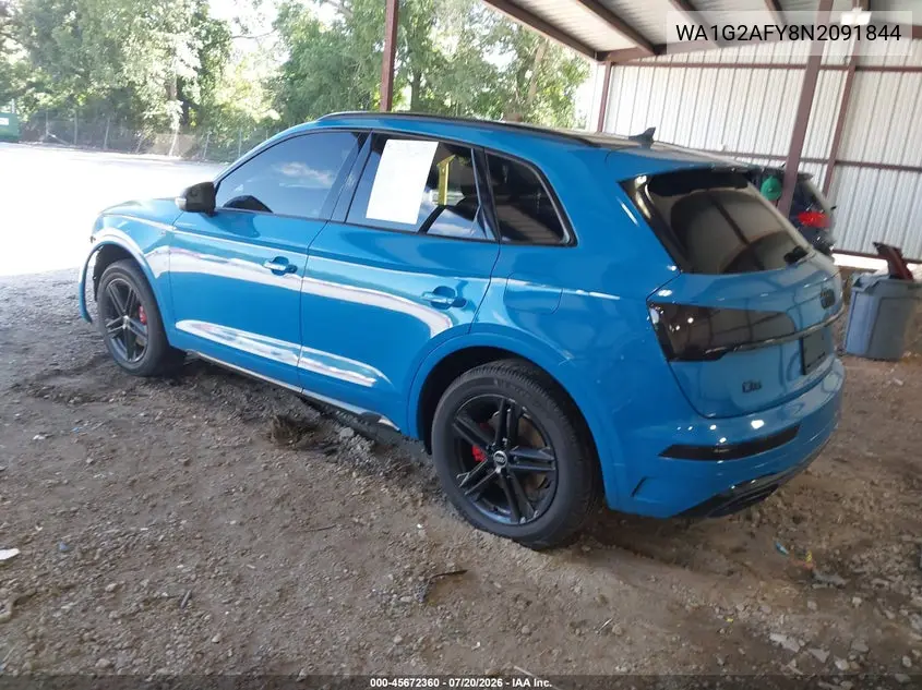2022 Audi Q5 Premium 55 Tfsi E S Line Quattro S Tronic VIN: WA1G2AFY8N2091844 Lot: 45672360