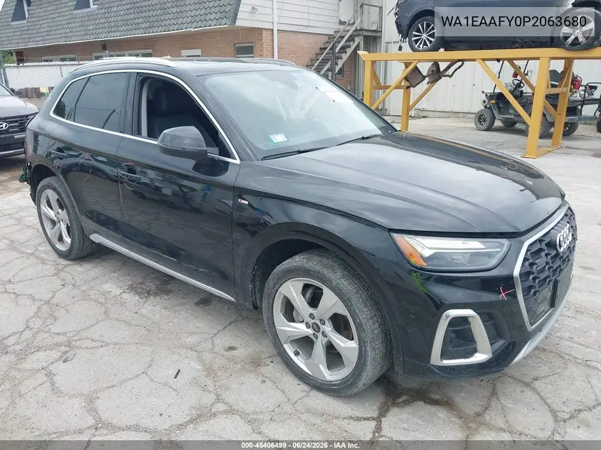 2023 Audi Q5 Premium Plus 45 Tfsi S Line Quattro VIN: WA1EAAFY0P2063680 Lot: 45406499
