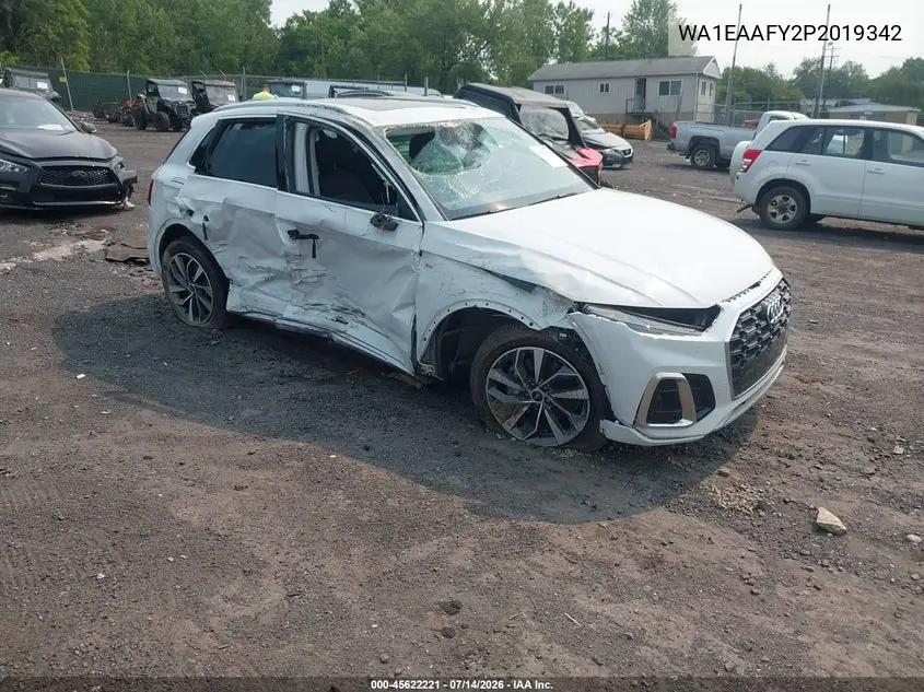 2023 Audi Q5 Premium Plus 45 Tfsi S Line Quattro VIN: WA1EAAFY2P2019342 Lot: 45622221