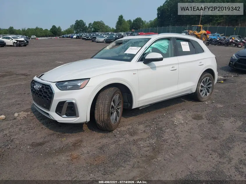 2023 Audi Q5 Premium Plus 45 Tfsi S Line Quattro VIN: WA1EAAFY2P2019342 Lot: 45622221