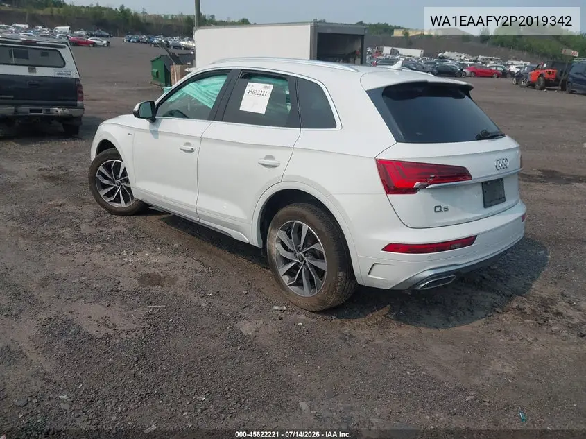 2023 Audi Q5 Premium Plus 45 Tfsi S Line Quattro VIN: WA1EAAFY2P2019342 Lot: 45622221