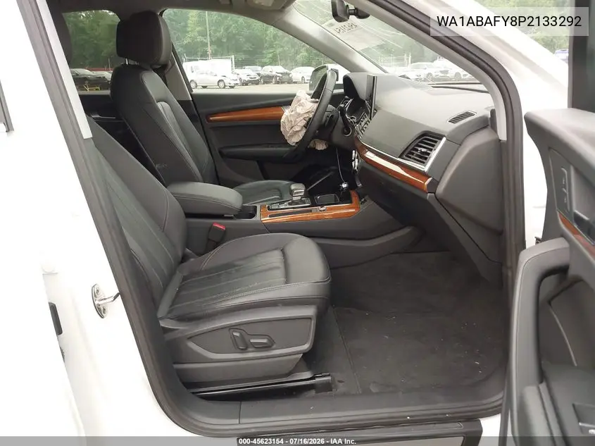 2023 Audi Q5 Premium 40 Tfsi Quattro S Tronic VIN: WA1ABAFY8P2133292 Lot: 45623154