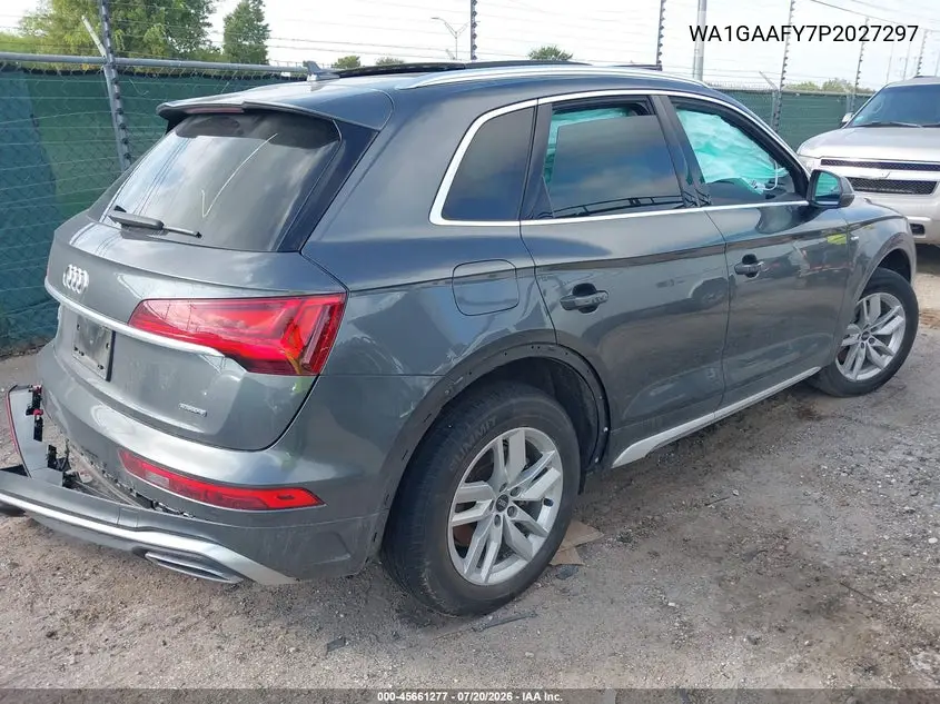 2023 Audi Q5 Premium 45 Tfsi S Line Quattro VIN: WA1GAAFY7P2027297 Lot: 45661277