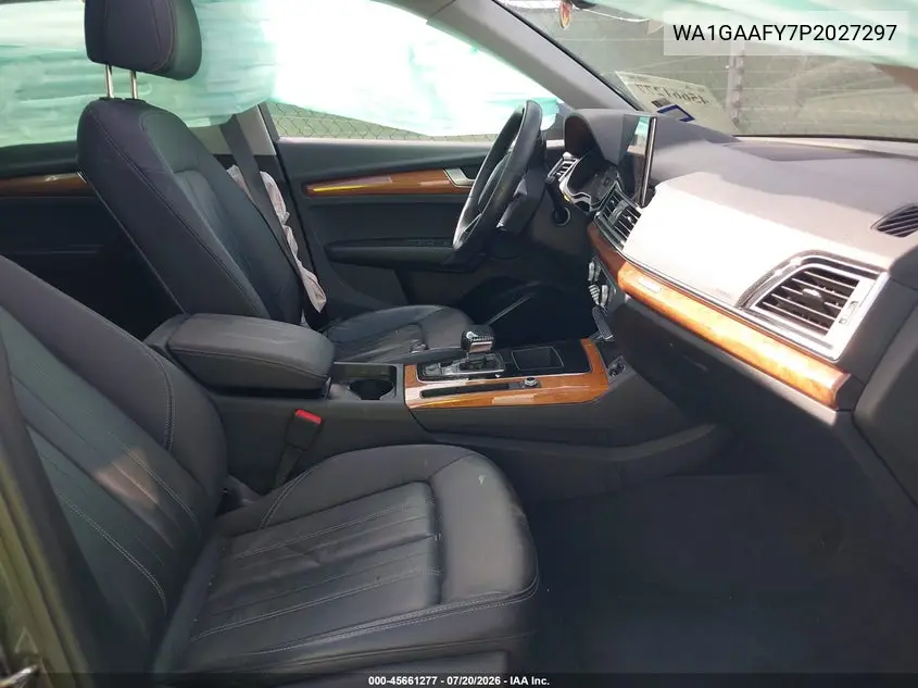 2023 Audi Q5 Premium 45 Tfsi S Line Quattro VIN: WA1GAAFY7P2027297 Lot: 45661277