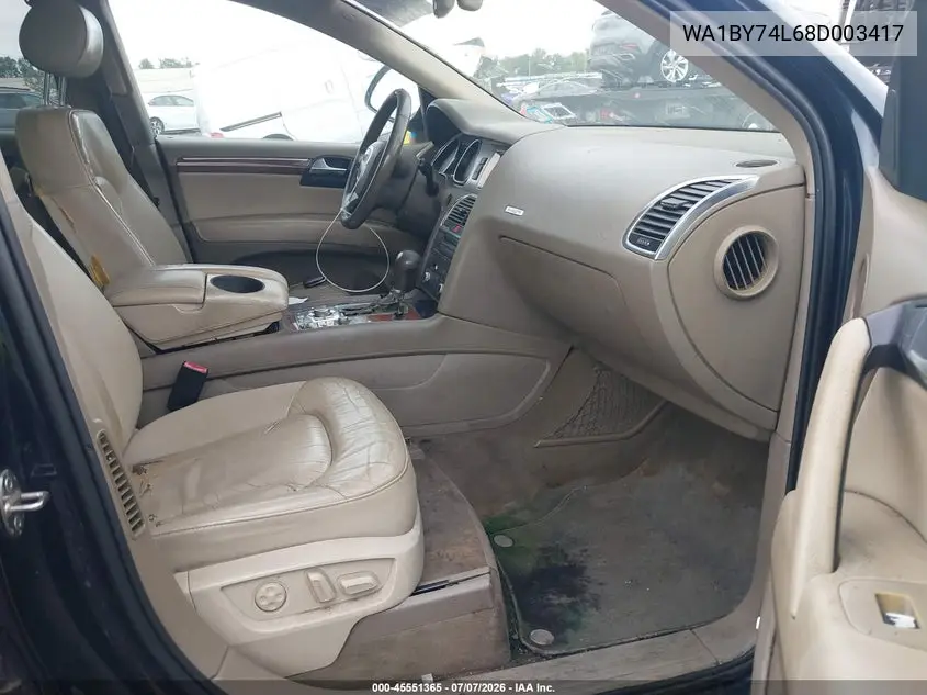 2008 Audi Q7 3.6 Premium VIN: WA1BY74L68D003417 Lot: 45551365