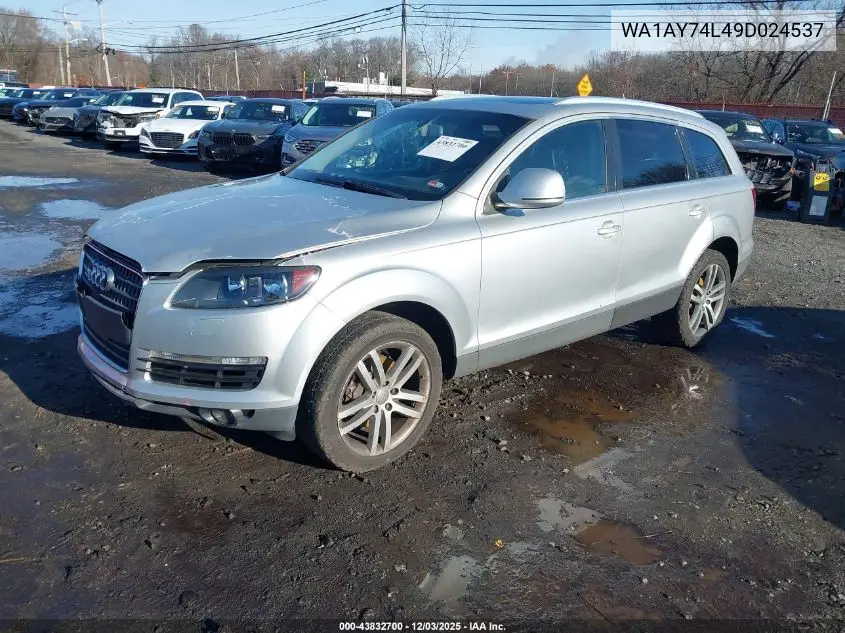 WA1AY74L49D024537 2009 Audi Q7 3.6 5 Passenger/3.6 Premium