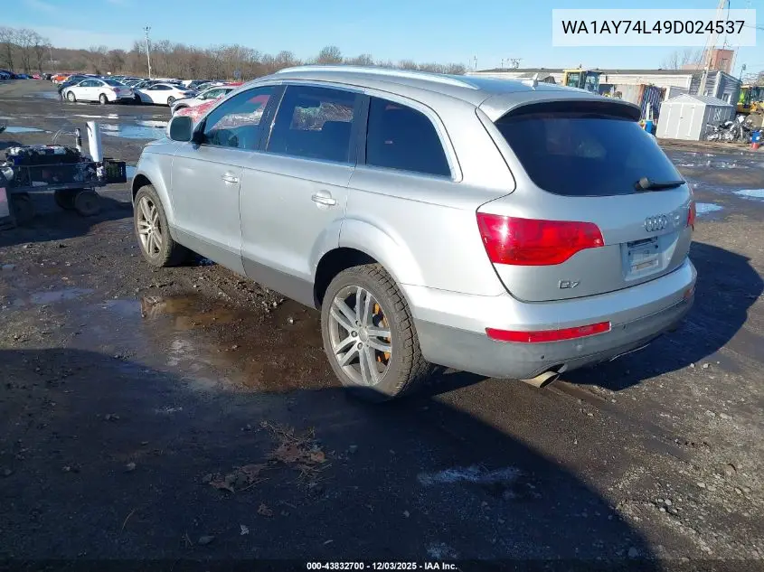 WA1AY74L49D024537 2009 Audi Q7 3.6 5 Passenger/3.6 Premium