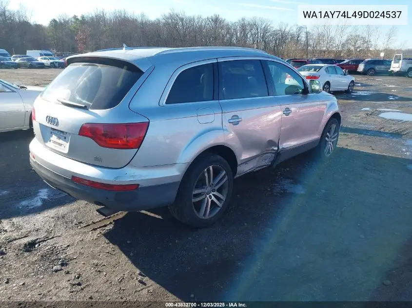 WA1AY74L49D024537 2009 Audi Q7 3.6 5 Passenger/3.6 Premium