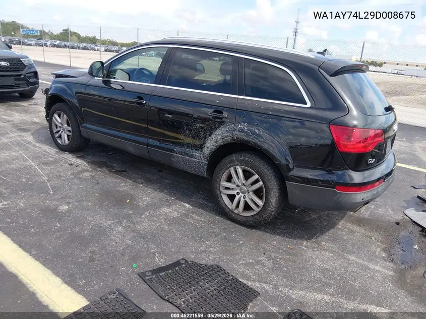 2009 Audi Q7 3.6 5 Passenger/3.6 Premium VIN: WA1AY74L29D008675 Lot: 45221559