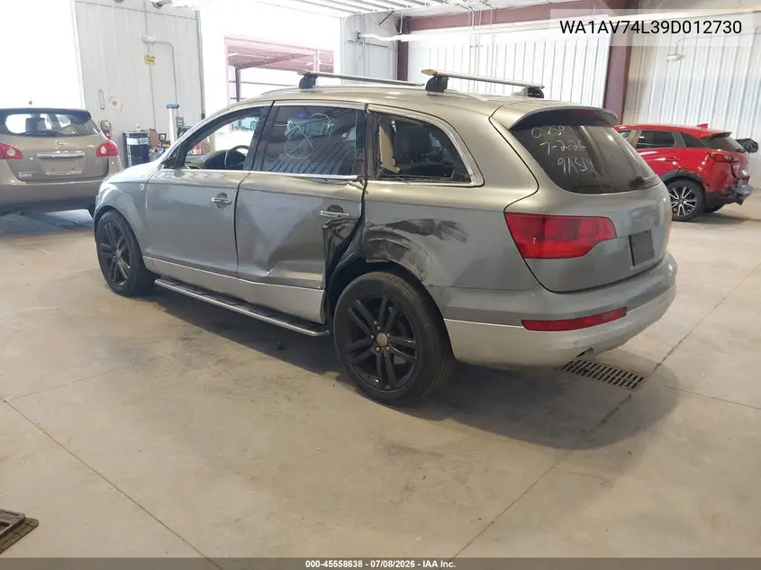 2009 Audi Q7 4.2 Prestige VIN: WA1AV74L39D012730 Lot: 45558638