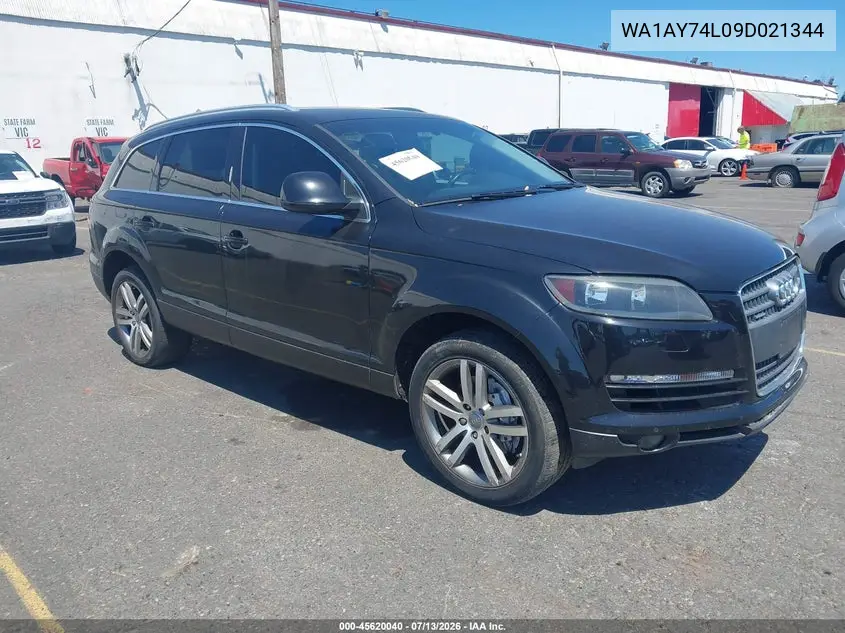 2009 Audi Q7 3.6 Premium VIN: WA1AY74L09D021344 Lot: 45620040