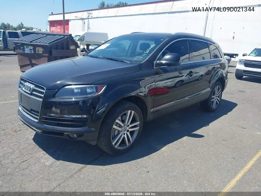 2009 Audi Q7 3.6 Premium VIN: WA1AY74L09D021344 Lot: 45620040