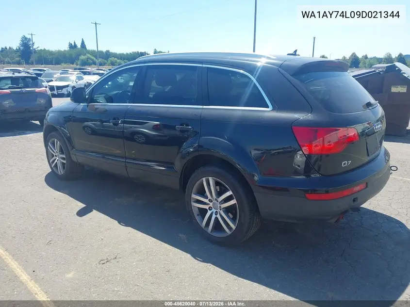 2009 Audi Q7 3.6 Premium VIN: WA1AY74L09D021344 Lot: 45620040