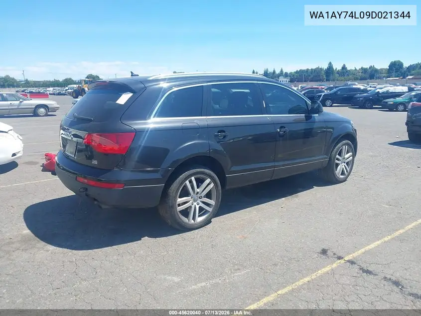 2009 Audi Q7 3.6 Premium VIN: WA1AY74L09D021344 Lot: 45620040