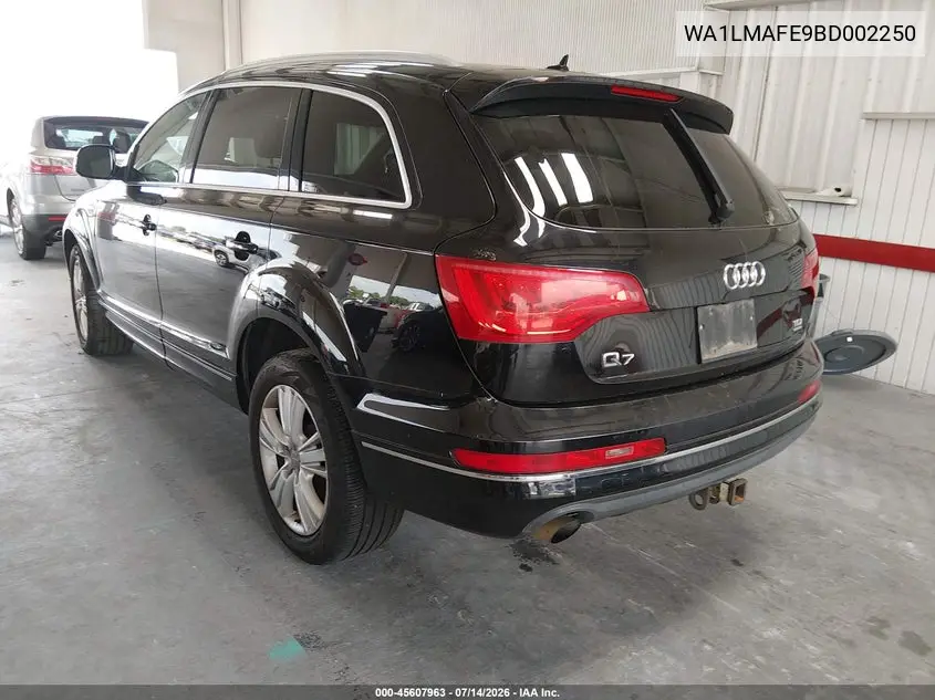 2011 Audi Q7 3.0 Tdi Premium VIN: WA1LMAFE9BD002250 Lot: 45607963