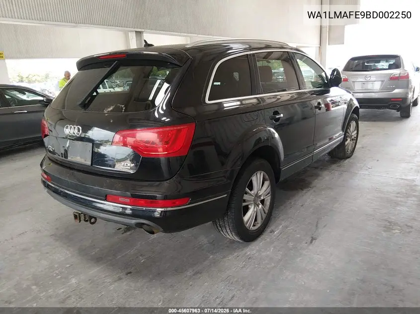 2011 Audi Q7 3.0 Tdi Premium VIN: WA1LMAFE9BD002250 Lot: 45607963