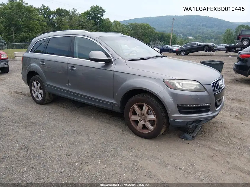 2011 Audi Q7 3.0T Premium VIN: WA1LGAFEXBD010445 Lot: 45631661
