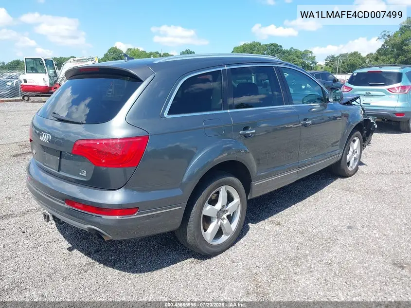 2012 Audi Q7 3.0 Tdi Premium VIN: WA1LMAFE4CD007499 Lot: 45665956