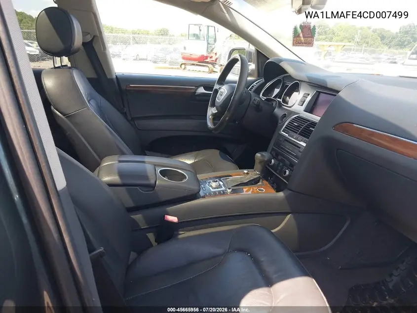 2012 Audi Q7 3.0 Tdi Premium VIN: WA1LMAFE4CD007499 Lot: 45665956